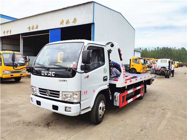 熱銷藍牌一拖二平板清障車，C證即可駕駛